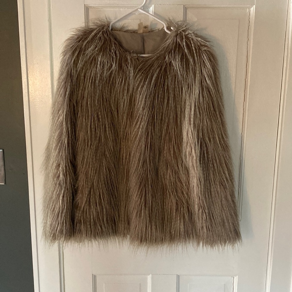 Faux fur jacket